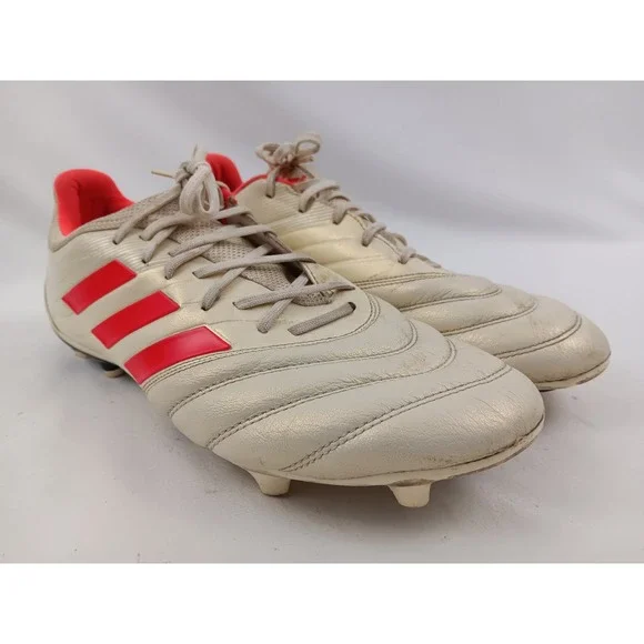 Adidas Copa 19.1 FG Soccer Cleats Size 11 Firm Ground Red Stripes Ivory Football